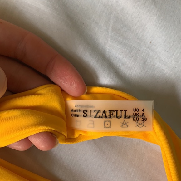 NWT Zaful Two Piece Yellow Bikini - Picture 5 of 7